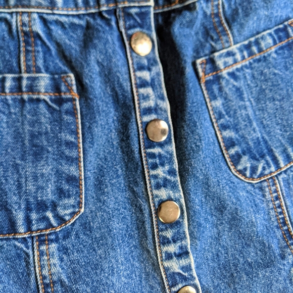 BDG Denim Mini Skirt with Snap Buttons - Picture 5 of 6